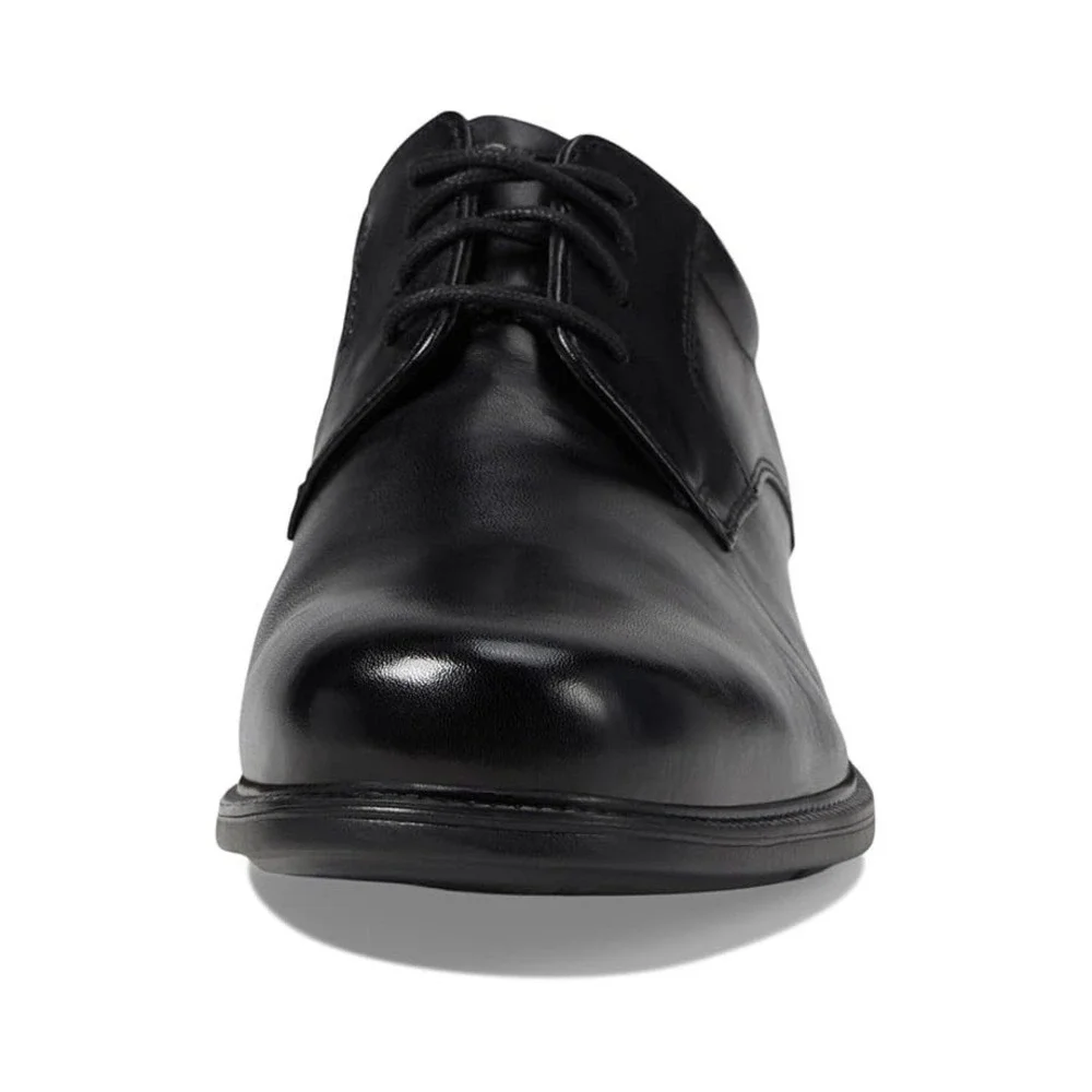 Rockport® (Men's 10.5 M)‎ Charles Road™ Plain Toe Oxford in Black Leather - $120